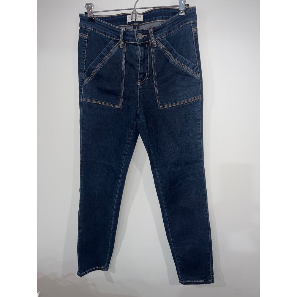 Sugar Magnolia Women’s Dark Blue Straight-Leg Jeans Size 8 Classic Fit Sale!!!